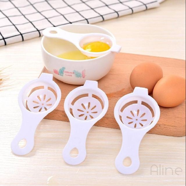 Set 2 Dụng cụ tách lòng đỏ trứng, Dụng cụ tách lòng đỏ lòng trắng trứng có giá đỡ tiện dụng