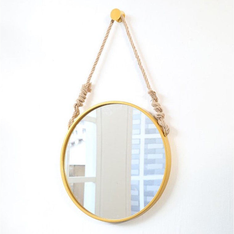 GƯƠNG TRÒN KHUNG GỖ DÂY THỪNG D50 - CIRCLE MIRROR