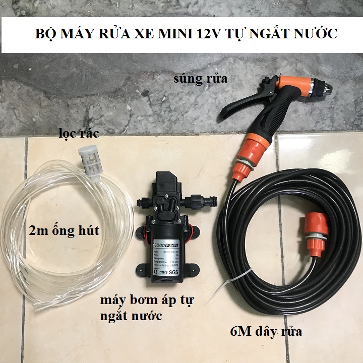 MÁY RỬA XE MINI 12V - MÁY RỬA XE MINI 12V