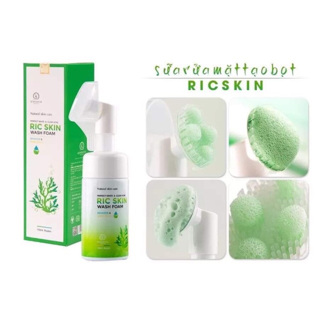 [HCM]Sưa rưa măt ric skin 100ml + son dưỡng môi