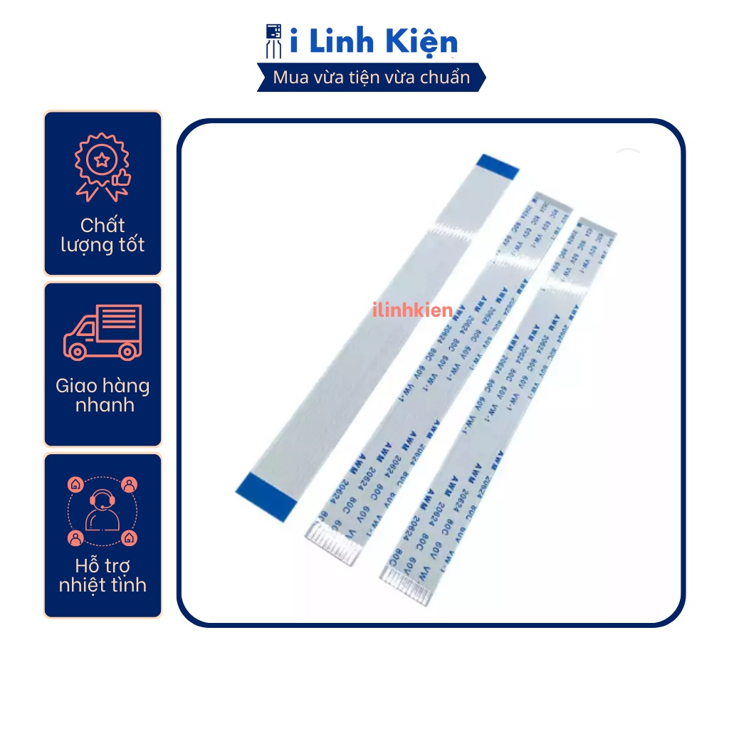 Cáp FFC 12P thuận 0.5mm dài 20cm
