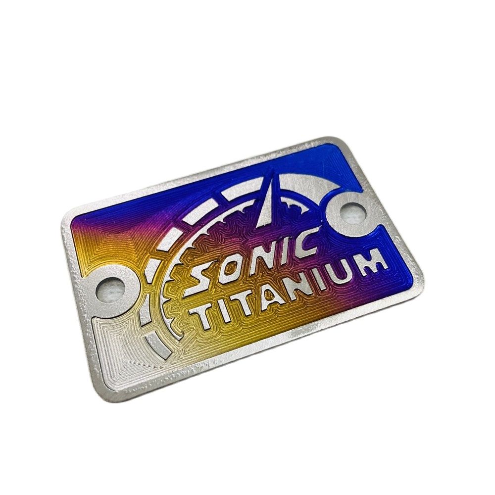 [HCM][NHỎ NHỎ XINH XINH] Tem titan xe máy gắn nắp bình dầu SONIC (100% TITANIUM)