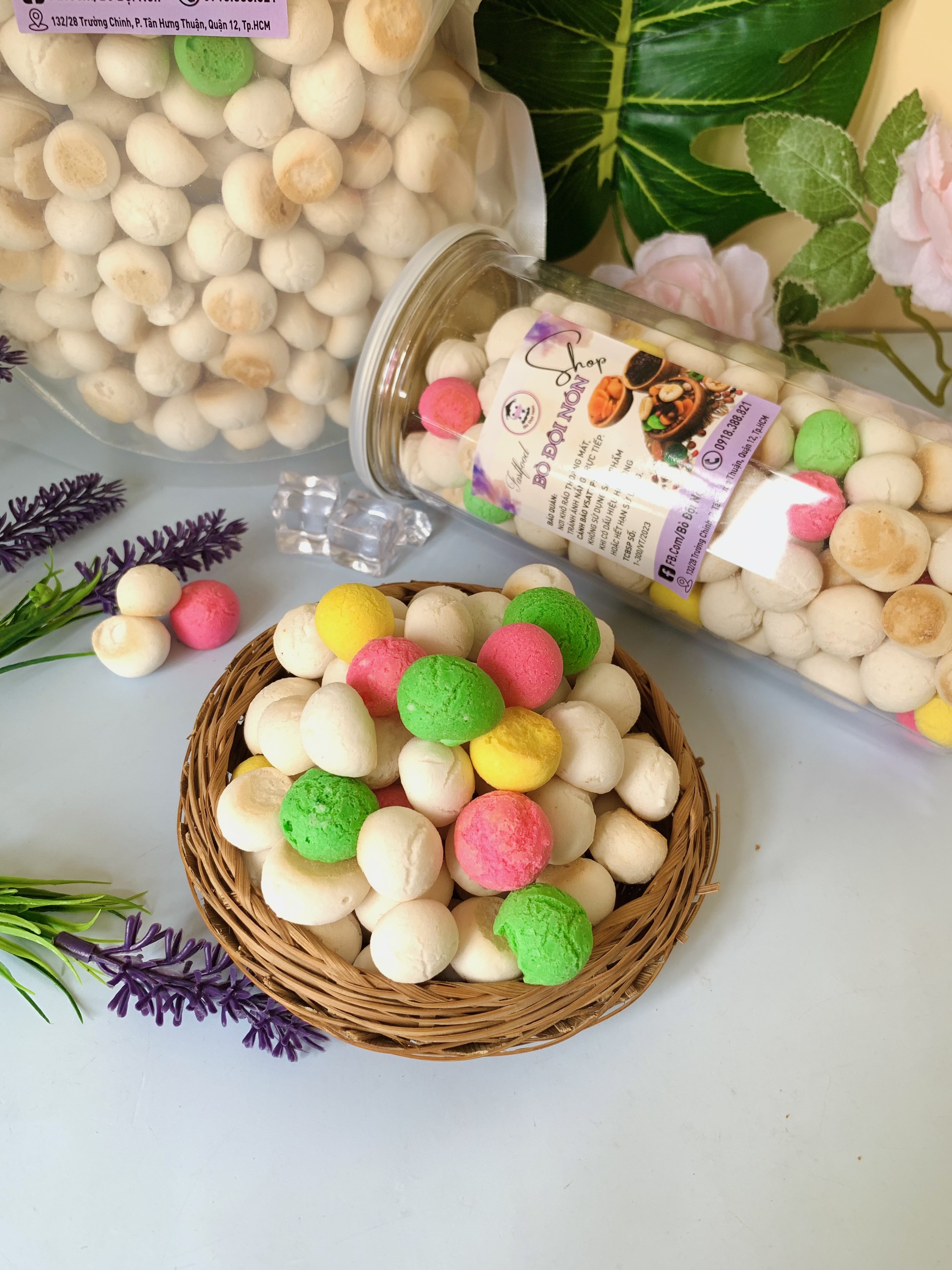 Bánh Men Bi Sữa (Bi Tròn) 200g/500g Bò Đội Nón