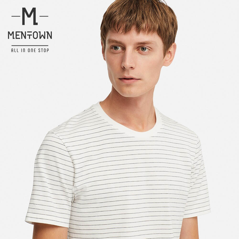 Áo thun sọc Supima Cotton Uniqlo