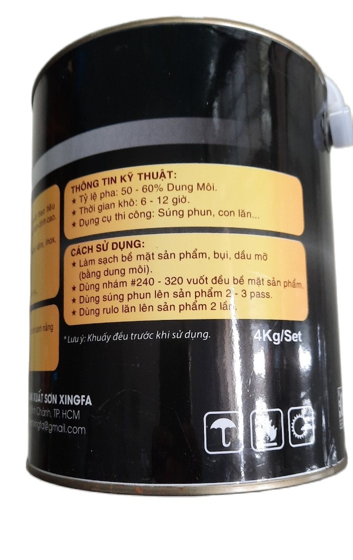 SƠN CHỐNG RỈ, SƠN LÓT KẼM 1K EPOXY - XINGFA (1 THÀNH PHẦN, 4 Kg/Lon)