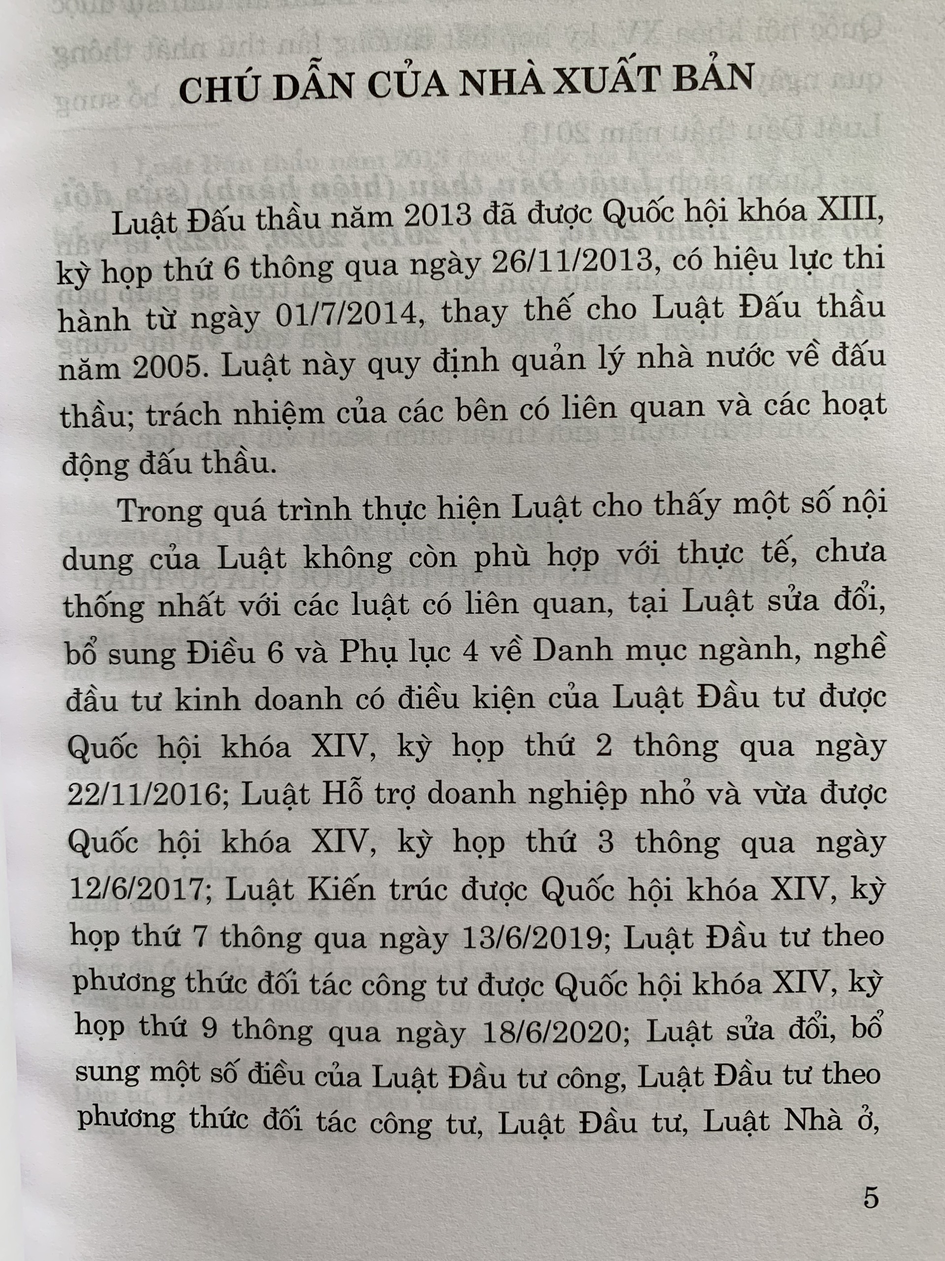 Luật Đấu Thầu (Hiện Hành)