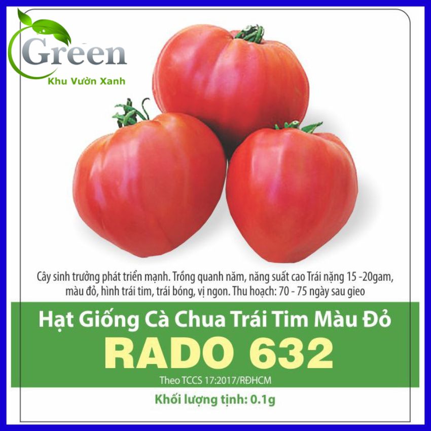 Hạt giống cà chua trái tim màu đỏ