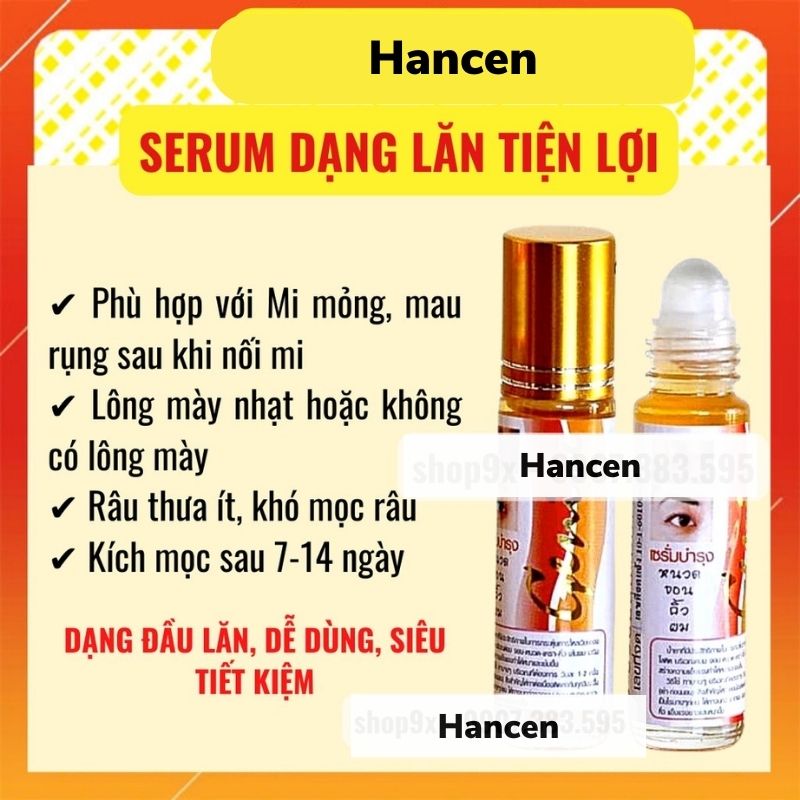 Serum Mọc Dày Mi, Lông Mày, Râu Genive 8ml