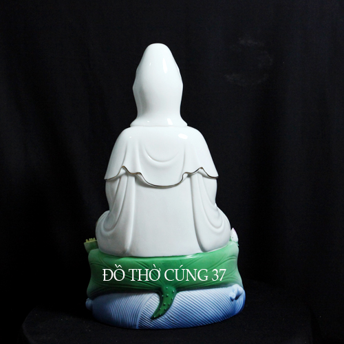 [ CAO 35 CM ] TƯỢNG  QUAN ÂM  MEN SỨ CAO CẤP