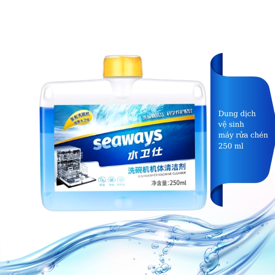 Dung dịch vệ sinh máy rửa chén bát SEAWAYS - Chai 250ml
