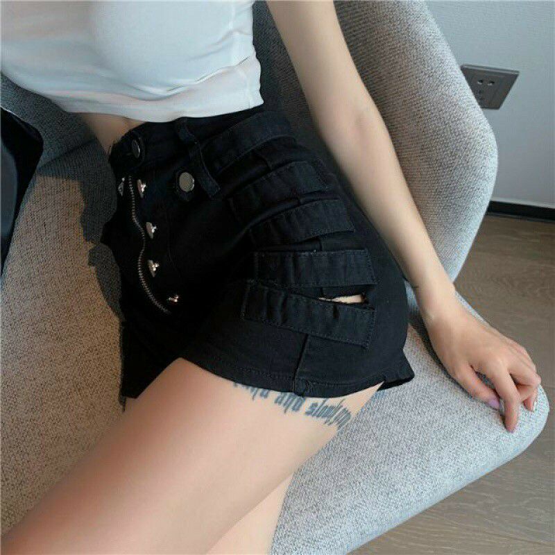(UN) QUẦN KAKI LƯNG CAO PHỐI KIỂU NÚT SIÊU LẠ, 3 SIZE