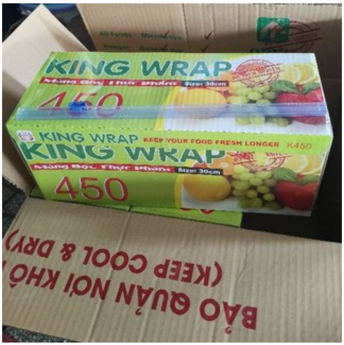 Màng bọc thực phẩm Ecook R450 lớn 30cm x 300m (mua tại ptptshop)