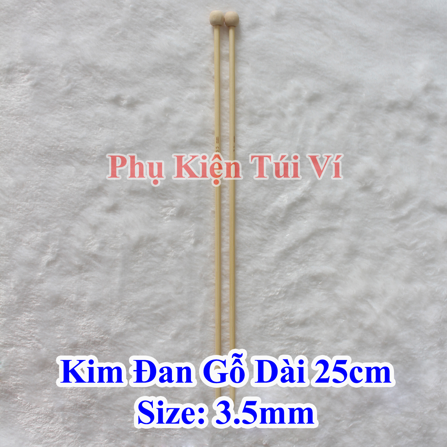 Kim đan len gỗ 25cm