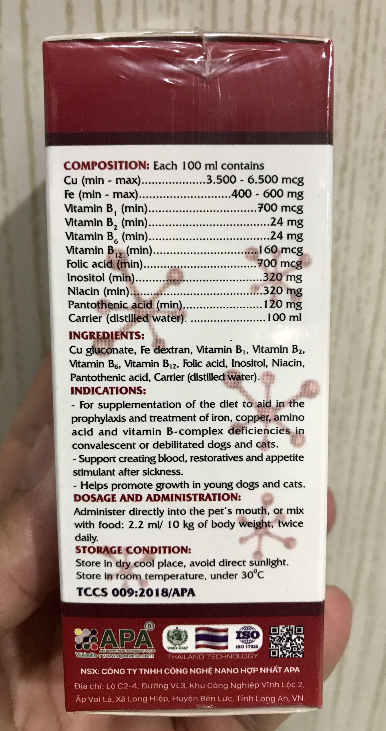 VitaHem - Vitamin Cho Chó Mèo Lọ 100ml