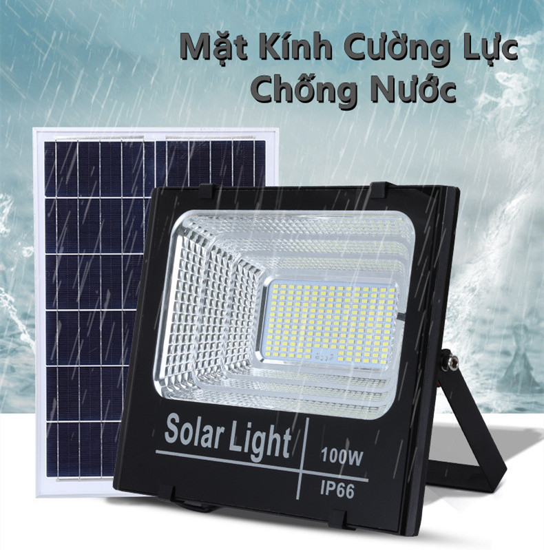 Đèn led pha năng lượng mặt trời 30W Bảo hành 12 tháng