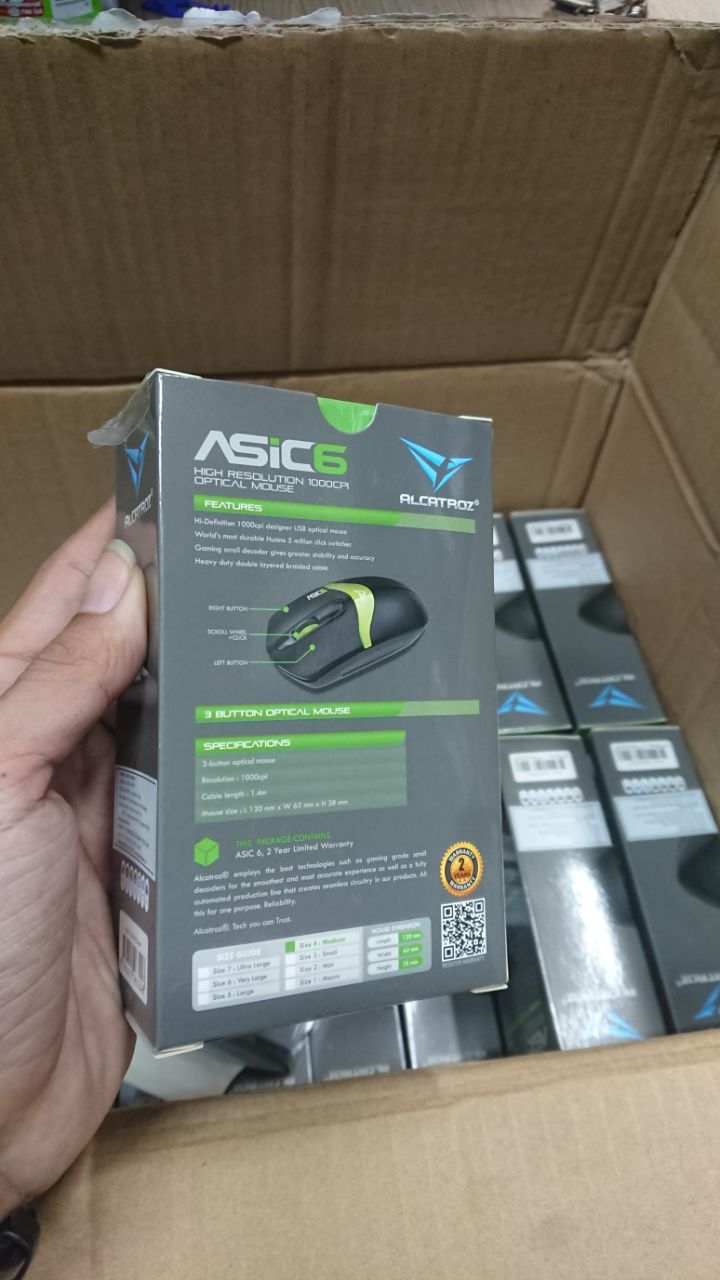 Chuột có dây Alcatroz Asic 6 - Bao bền, đẹp [ sản phẩm đang bán chạy nhất ]