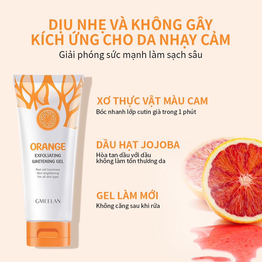 CHÍNH HÃNG✨ Gmeelan Kem Blood Orange 50g Tẩy Tế Bào Chết Exfoliate Gel Làm Trắng Da Tẩy Tế Bào Chết Face Tẩy Da Chết Mặt