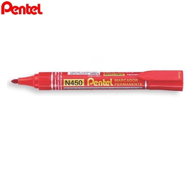 Bút lông dầu không xóa được Pentel N450 thiết kế xoay thay được mực NR401
