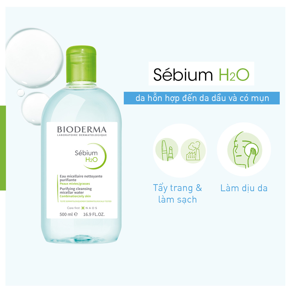 Nước Tẩy Trang Bioderma Solution Micellaire 500ml