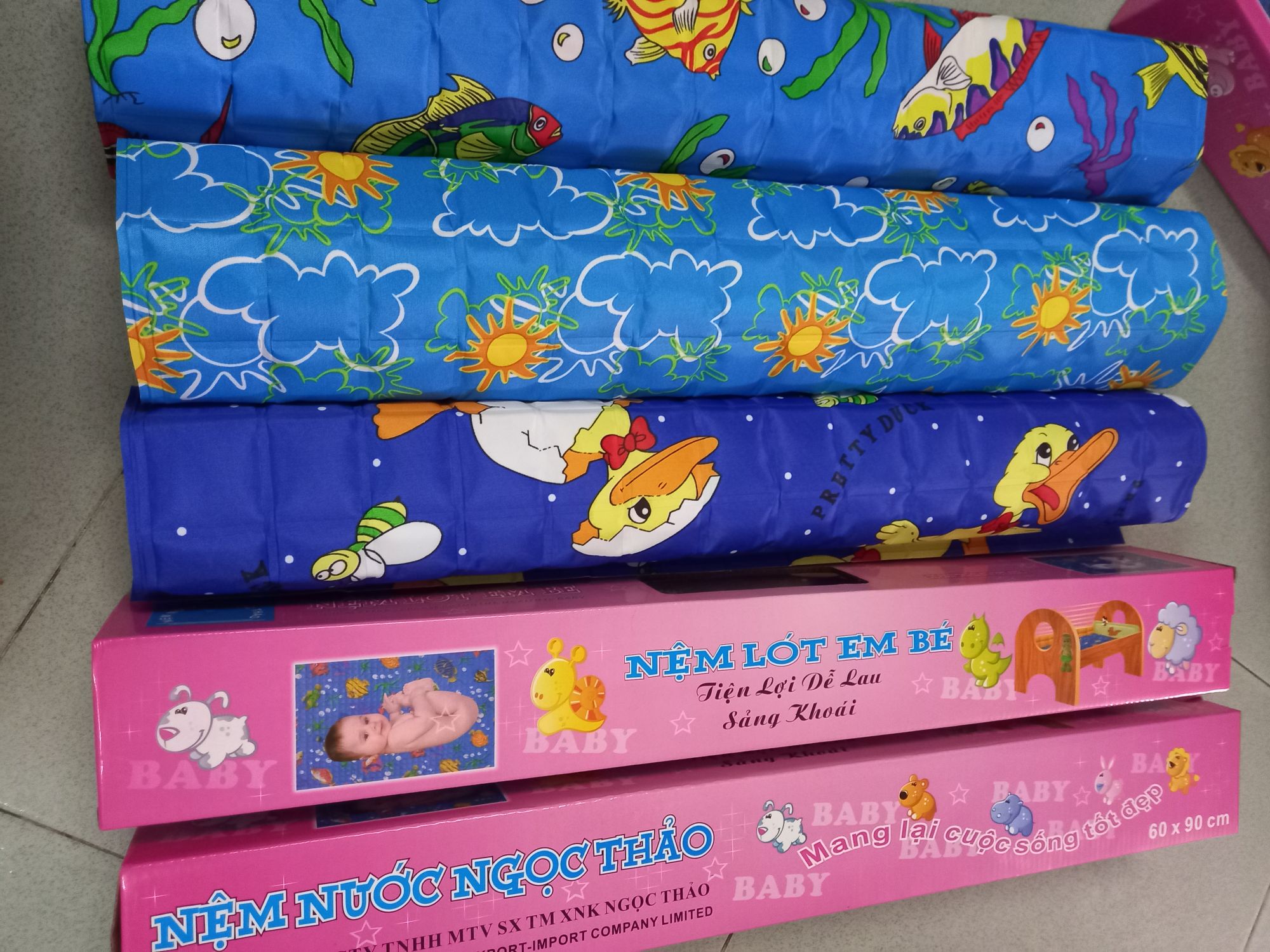 nệm nước Ngọc Thảo 60cmx90cm cho bé