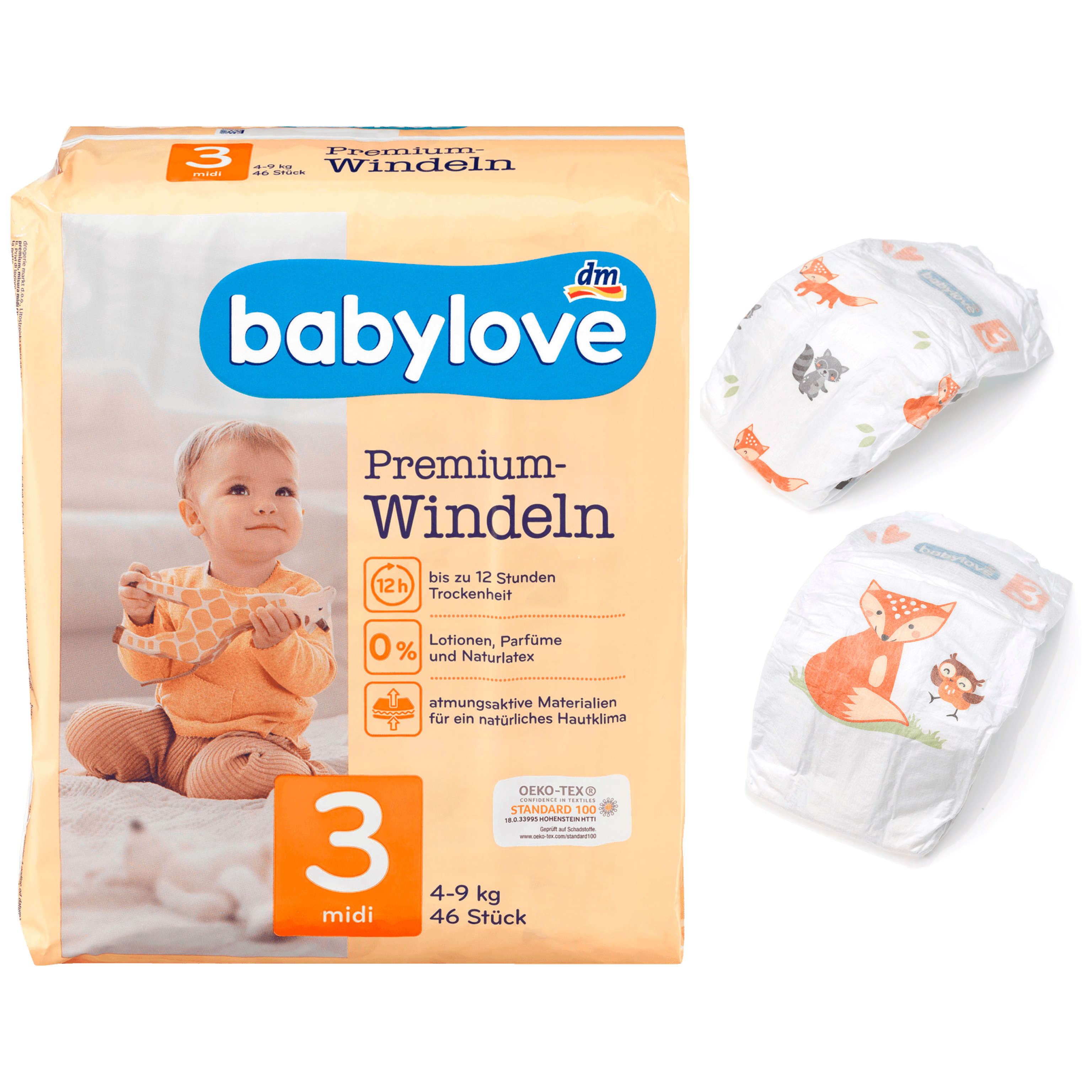 Đặt trước Bỉm tã dán Babylove Premium EU đủ size cho bé từ 2 đến 32kg - Đức