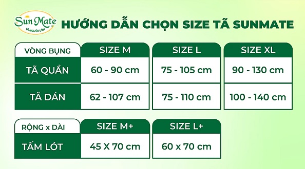 [FREESHIP] Combo 4 gói tã dán người lớn Sunmate size XL10