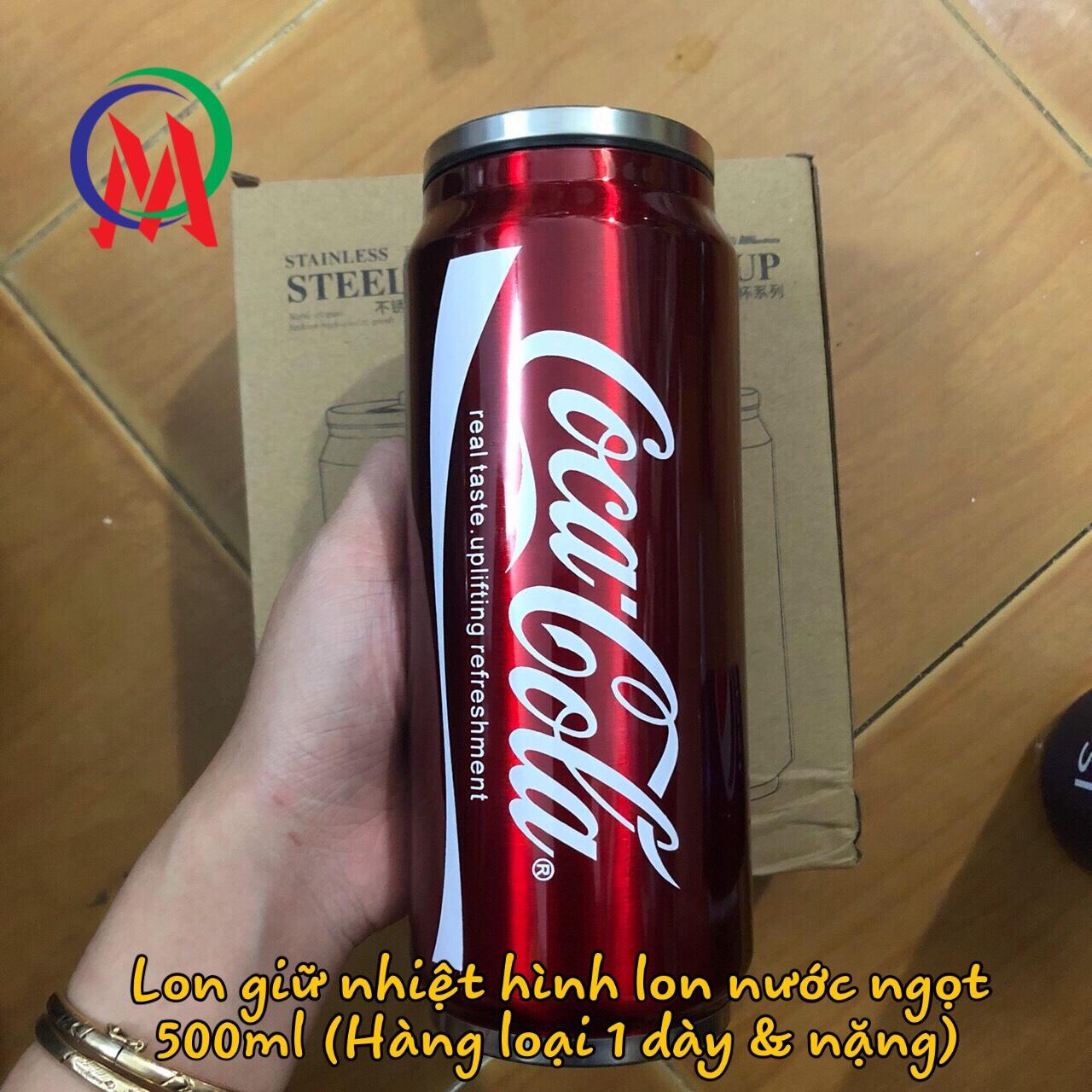 [MẪU Y HÌNH] Bình giữ nhiệt hình lon nước ngọt 500ml (hàng loại I, dày nặng)