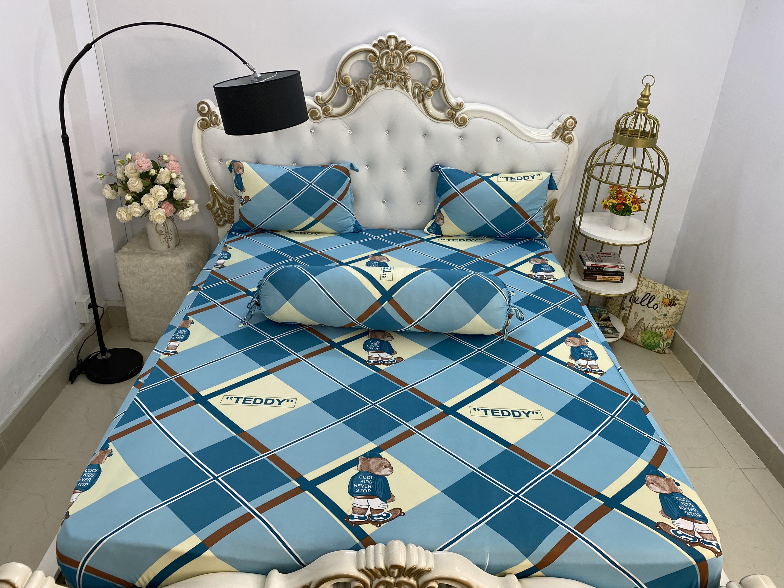 [HCM]Bộ Drap Thun hàn quốc cao cấp {4 món } giao chuẩn mẫu khách đặt