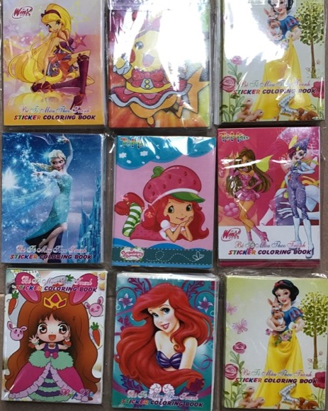 [HCM]Combo 10 cuốn sổ tô màu đủ mẫu ( kèm decan)