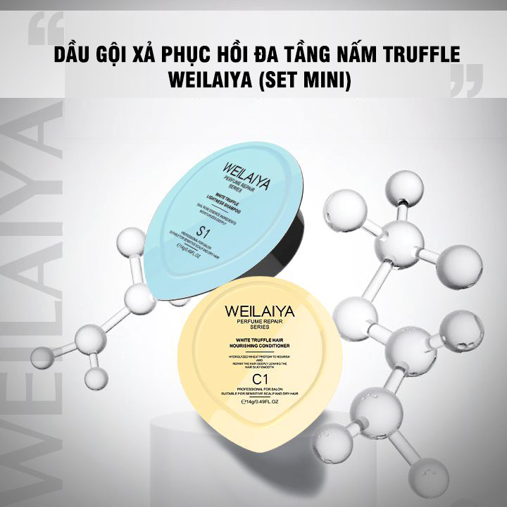 Set Mini Gội Xả Phục Hồi Nấm Truffle Weilaiya