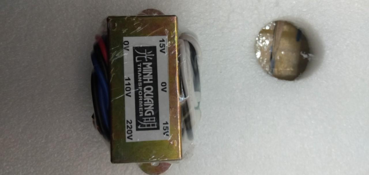 Biến áp đối xứng 15v 0v15v 850