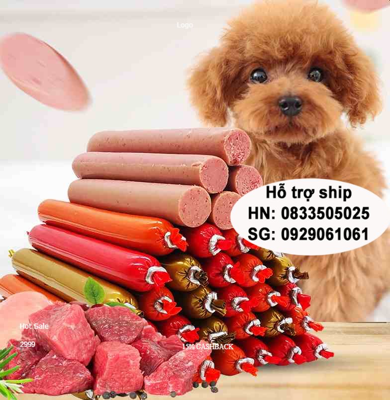 Doremiu (1 bịch 30 cây) Xúc xích chó mèo  3 vị cho thú cưng