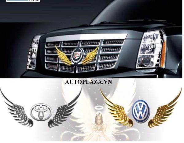 Cánh thiên thần trang trí logo xe (Màu vàng )