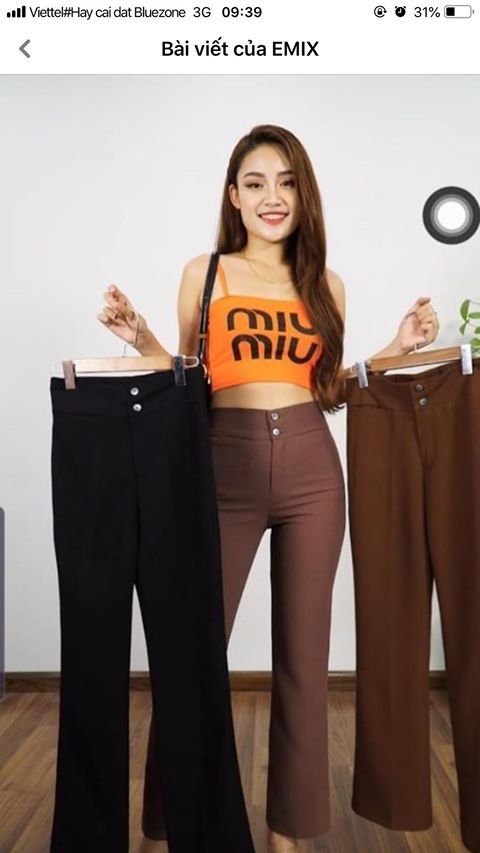 Quần Ống Loe Dáng Dài