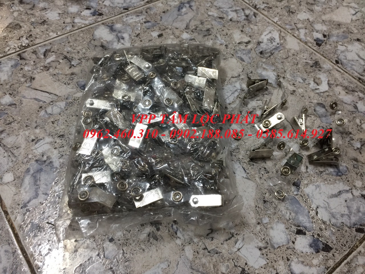 SỈ 100 Chiếc KẸP THẺ SẮT (LOẠI 1) - kẹp đeo thẻ