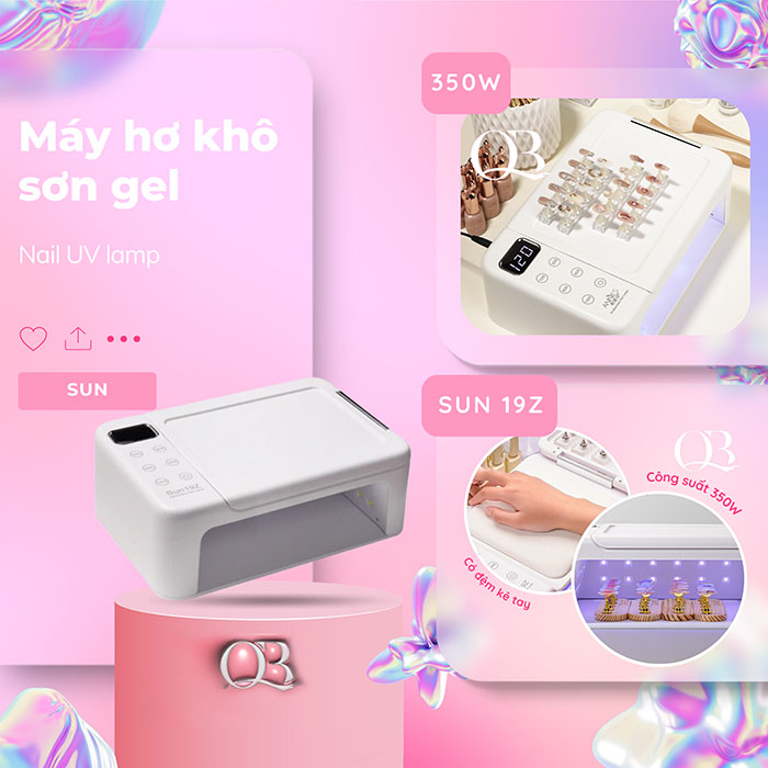 Máy hơ gel (máy sấy gel) đèn led 48W-220W SUN 5 - SUN X9 MAX (bảo hành 30 ngày)