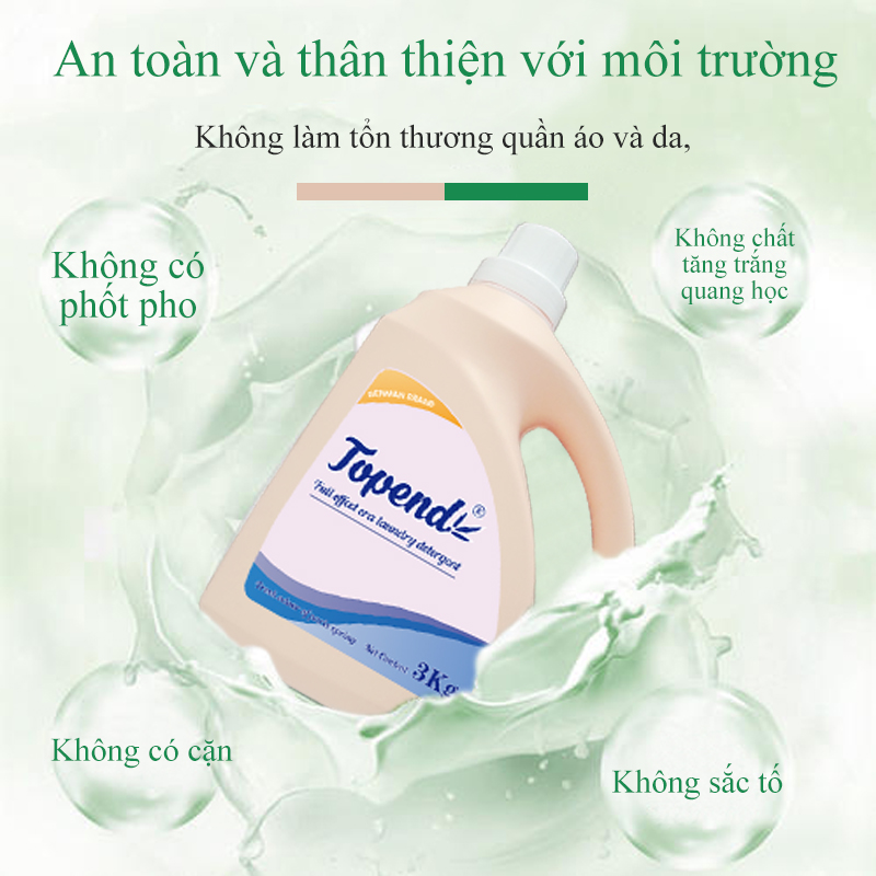 E2-THÙNG 3 CHAI *3KG NƯỚC GIẶT TOPEND