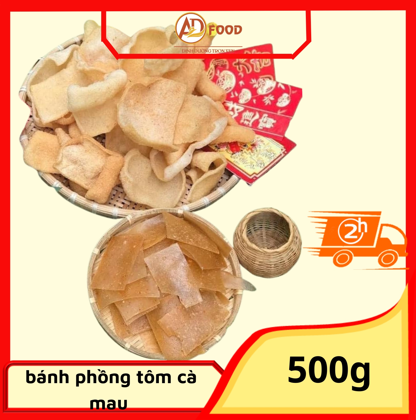 Bánh phồng tôm cà mau gói 500gr