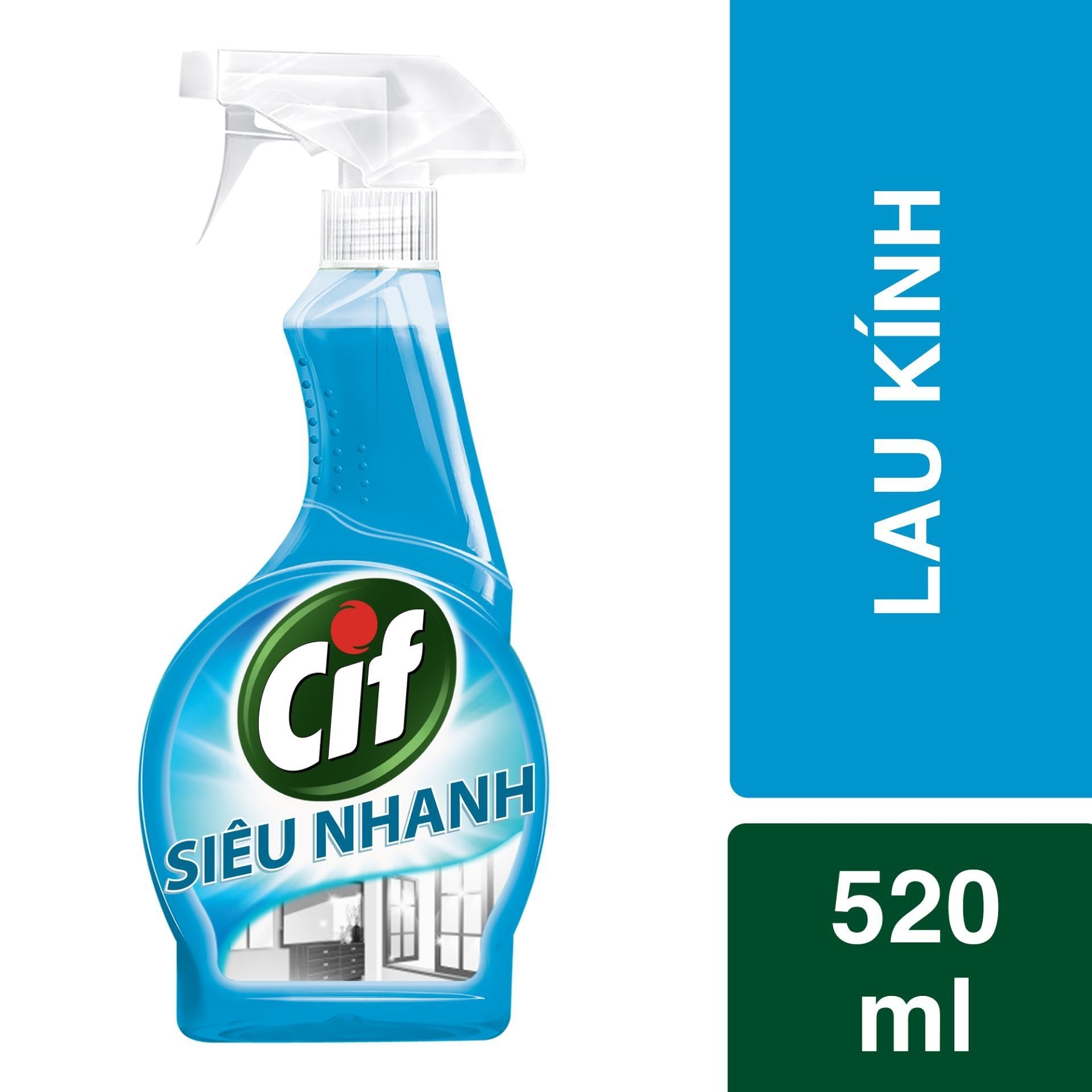 Nước lau kính cif chai 520ml