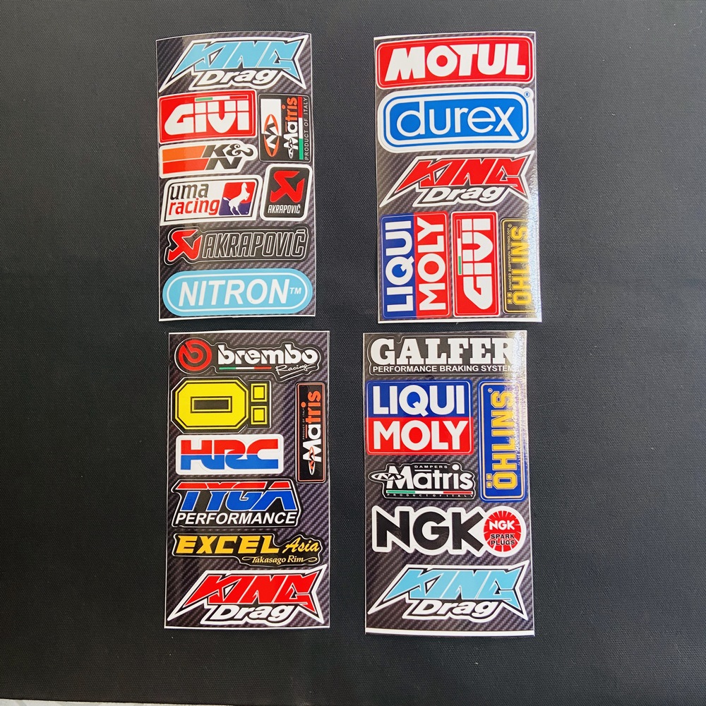[HCM][TEM DẺO ĐEP KHÔNG TƯỞNG ] TEM DÁN XETRANG TRÍ XE NHIỀU LOGO CỰC CHẤT CỰC NGẦU (MINI TEM DUREX)
