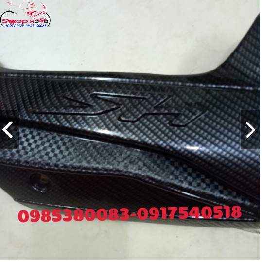 Ốp Pô sơn carbon cho SH 2012-2019