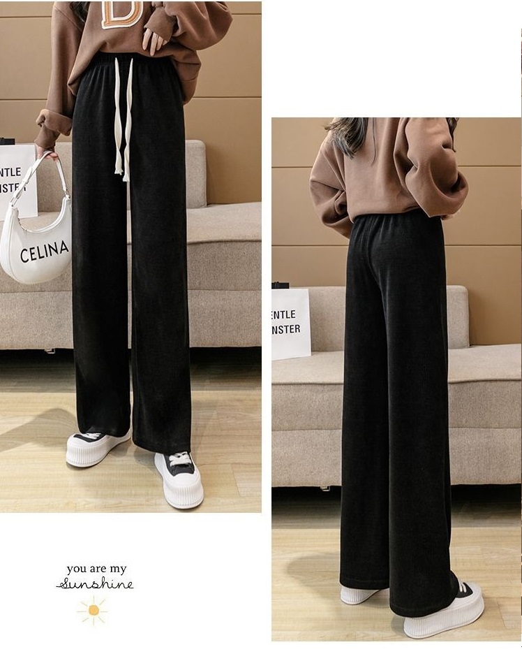 Quần ống rộng NỈ NHUNG TĂM dày đẹp ấm áp, có size đại bigsize 102KG, kiểu dáng hot trend năm nay, unisex, chưa từng làm ai thất vọng