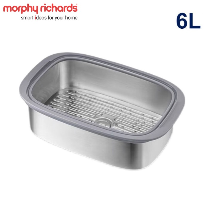 Nồi hấp đa năng thương hiệu morphy richards anh quốc mr1168, dung tích 6 lít, công suất 2000w - hàng chính hãng