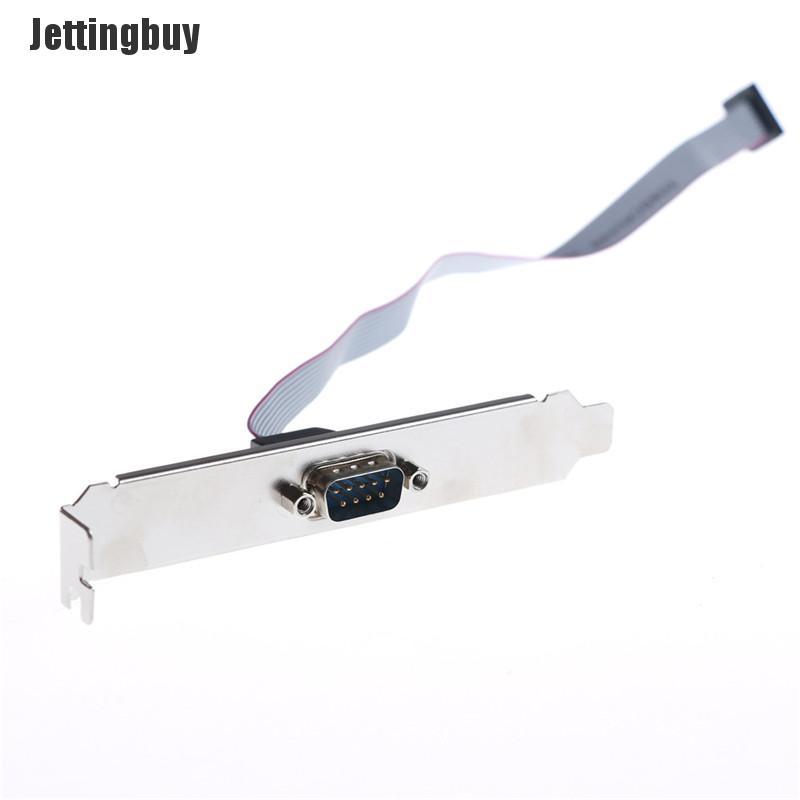 Jettingbuy changda bo mạch chủ nối tiếp 9pin rs232 db9 cổng com dây ruy băng kết nối chân đế khe cắm