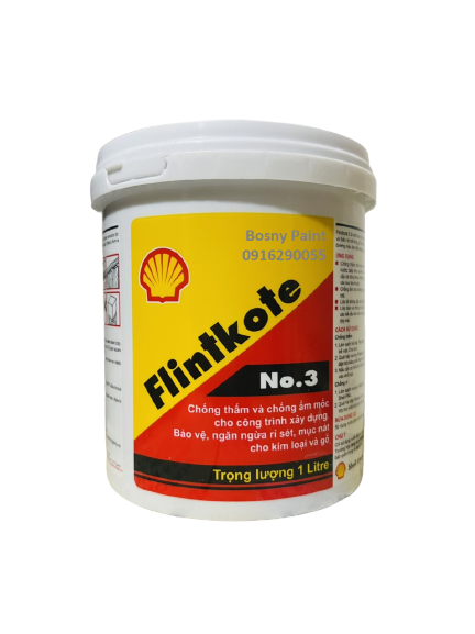 Sơn Chống thấm tường, sàn nhà, bể cá, sân thượng Flinkote No3 - màu đen