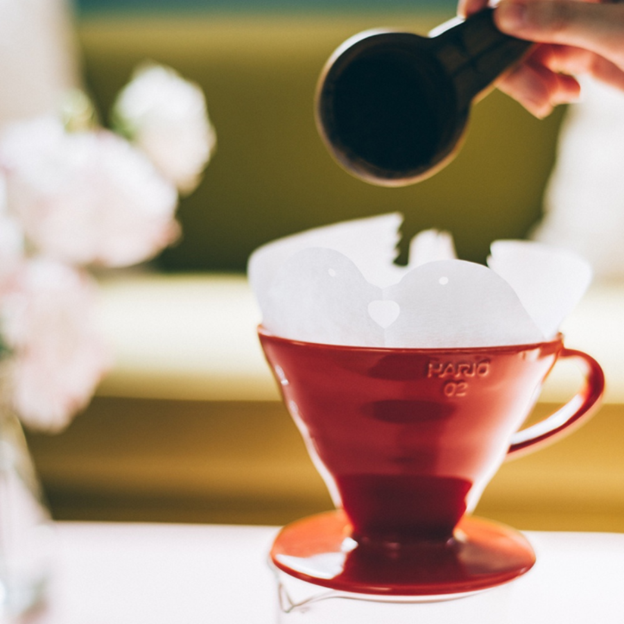 Phễu V60 sứ pha cà phê Hario V60 Coffee Dripper Ceramic size 02 VDCR-02-R (sứ Đỏ)
