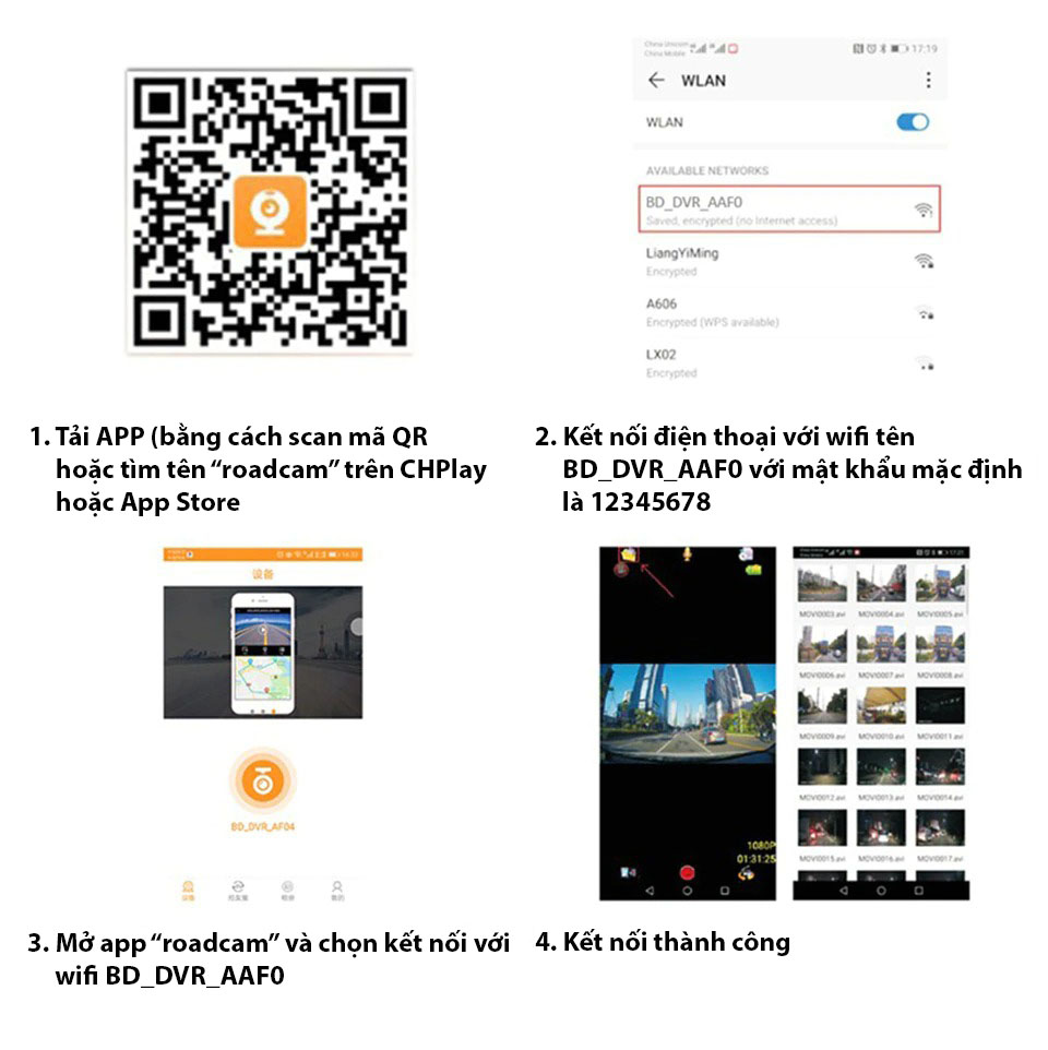 Camera hành trình V2 cho màn hình android