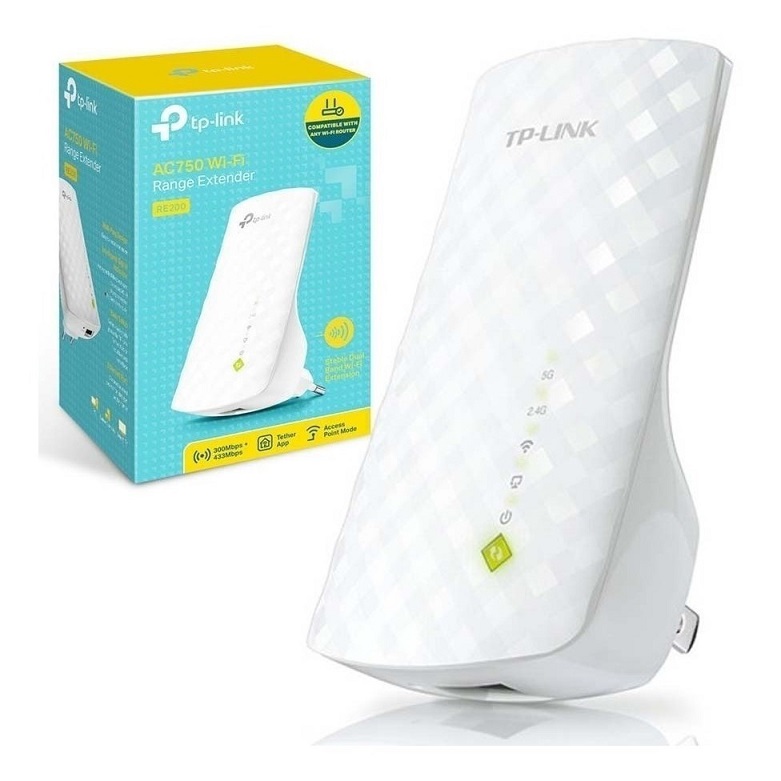 Bộ thu phát sóng wifi tplink 750mbps ac750 băng tần kép re200