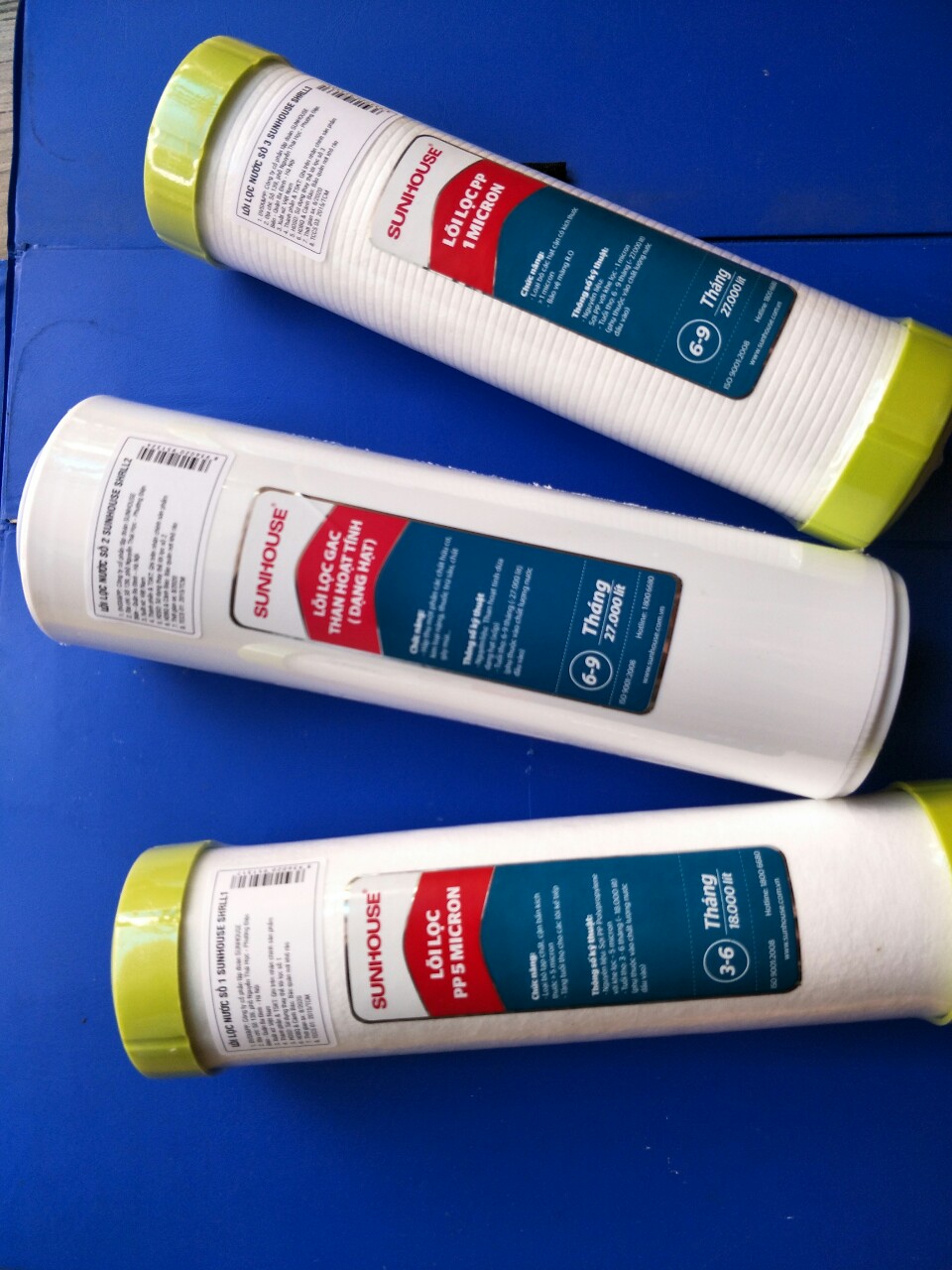Lõi lọc nước thô số 1,2,3 Sunhouse