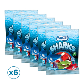 6 gói kẹo dẻo hình cá mập Vidal 100g gói thumbnail